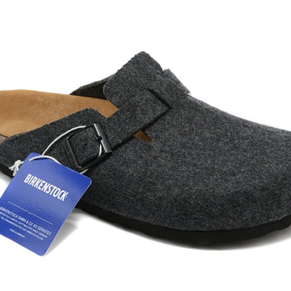 Birkenstock Unisex Boston Suede Soft Footbed Clogs - Picture 5 of 5